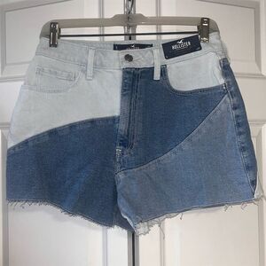 Hollister Women's Ultra High-Rise Patchwork Mom Shorts Size 5